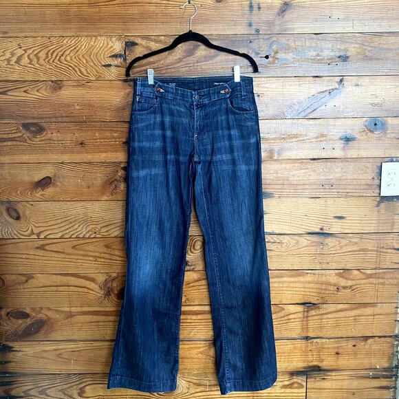 Citizens of Humanity Cadet Stretch dark wash wide leg  jeans size 29 - Picture 1 of 9
